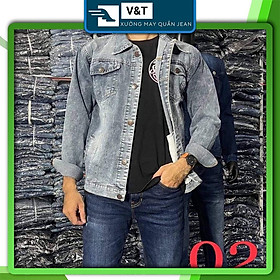 Áo khoác vải Jean cotton nhập khẩu vải dày dặn, co giãn, phong cách trẻ trung, khỏe khoắn - NT10