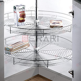 Mua {Chính hãng} Mâm xoay toàn phần Inox bóng cao cấp sợi tròn Gerari
