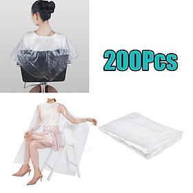200pcs Disposable Salon Hair Cutting Capes Apron Set Tools for Hairdresser