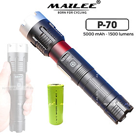 Đèn pin siêu sáng P70 độ sáng 1500lumen chống nước vỏ nhôm tản nhiệt có thể sạc tuổi thọ pin dài dung lượng lớn 5000mah