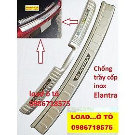 Ốp Chống Trầy Cốp Trong Ngoài Xe Huyndai Elantra 2022-2018 Mẫu Inox Cao Cấp