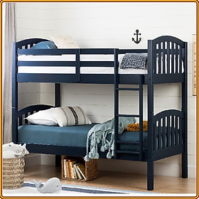 Mua Giường 2 tầng Tundo màu xanh Navy cầu thang treo