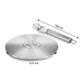 Mua (HÀNG CHÍNH HÃNG) Đĩa chuyển nhiệt bếp từ TESCOMA 21cm dùng cho nồi sứ  đồng  thuỷ tinh