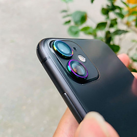 Dán titan từng mắt Camera dành  cho iPhone  12 Pro Max, 11, 11 Pro, 11 Pro Max 7 màu sắc cầu vồng