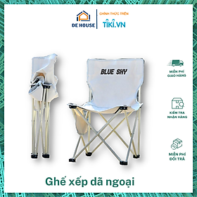 Ghế Xếp Du Lịch Phượt Dã Ngoại, Ghế Cắm Trại Di Động Ngoài Trời Siêu Nhẹ