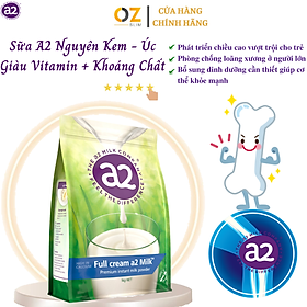 Sữa tăng chiều cao A2 nguyên kem full cream high in calcium phát triển