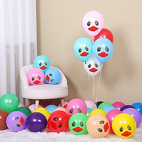 set 50 bóng in hình mặt cười động vật phong cách Hàn Quốc trang trí tiệc tùng sinh nhật lễ hội phòng cưới