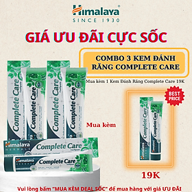 Combo 3 TUÝP KEM ĐÁNH RĂNG BẢO VỆ NƯỚU HIMALAYA COMPLETE CARE TOOTHPASTE