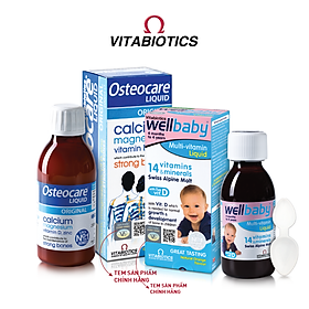 Bộ Sản Phẩm Vitabiotics Cho Bé OSTEOCARE Chắc Khỏe Xương 200ML Và WELLBABY