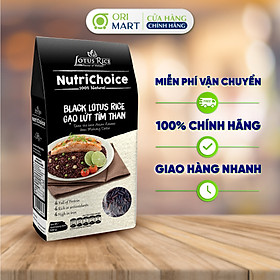 Gạo Lứt Tím Than Hữu Cơ NutriChoice Gói 500g Thơm Ngon Giàu Dinh Dưỡng