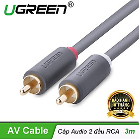 Dây AV hoa sen 2 đầu RCA 1,5M Ugreen AV104 UG-10517 - Chính Hãng