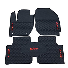 Bộ Thảm Lót Sàn Cao Su Đúc Cho Ô Tô Honda City - Miashop