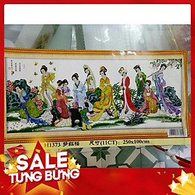 Mua Tranh thêu chữ thập 12 nàng tiên KT 250x100cm