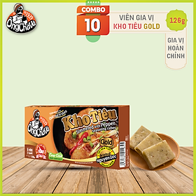 Combo 10 Hộp Viên Gia Vị KHO TIÊU Gold Ông Chà Và 126g