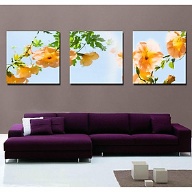 Mua Tranh hoa bốn mùa bộ 3 tấm  tranh bộ ghép  tranh gỗ MDf treo tường phòng khách  cầu thang  phòng ngủ nhiều mẫu giá rẻ