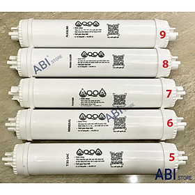 Mua Bộ lõi lọc nước 56789 Aqua cao cấp( lõi lọc T33 GAC  Mineral  Oxygen  Nano Silver  Alkaline)