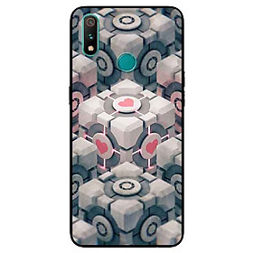 Ốp Lưng in cho Realme 3 Pro Mẫu Khối Rubik Tình Yêu - Hàng Chính Hãng