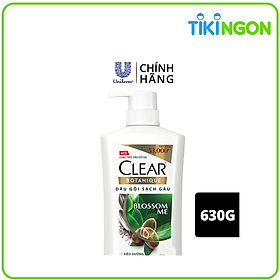 Dầu Gội đầu Clear Botanique 3 Hạt Siêu Dưỡng Cho Da Đầu Dầu Với 3X Sức Mạnh Đánh Bay Gàu Nhờn Ngứa 630g