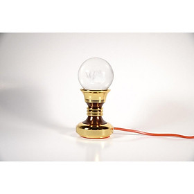 Mua Đèn thờ led pha lê quả cầu sen nguyên khối đế đồng vàng đổi màu cao cấp VIP - Nhiều cỡ