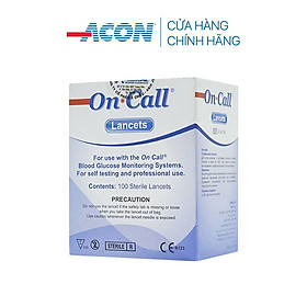 Kim chích máu thử đường huyết Acon On-call Plus 100 kim hộp