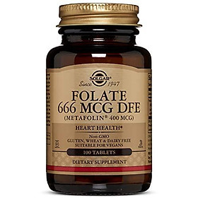 Folate 666 MCG DFE (Metafolin 400 MCG) Tablets - 100 Count