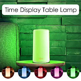 Sunrise Simulation Wake-up Light with Alarm Clock 5 Natural Sounds Time Display Touching Control Bedside Table Lamp Warm