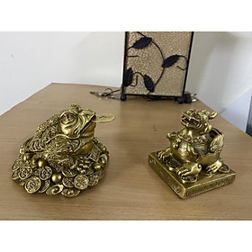 Mua Cặp tỳ hưu cóc phong thuỷ ban thờ thần tài bằng đồng tỳ hưu thiềm thừ bằng đồng