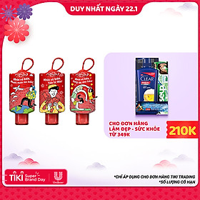 Combo 3 Gel Diệt Khuẩn Tay Lifebuoy Bảo Vệ Vượt Trội 10 50ml + 3 Vỏ Bọc Phiên Bản Tết Giới Hạn (Mẫu Ngẫu Nhiên)