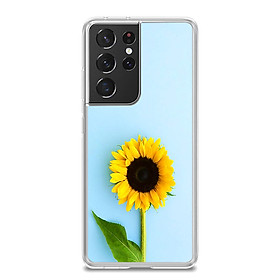Ốp lưng điện thoại SAMSUNG GALAXY S21 ULTRA - Silicone dẻo - 0325 SUNFLOWER05 - Hàng Chính Hãng