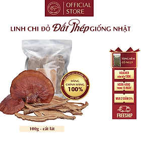 Trà Nấm Linh Chi Đỏ Đất Thép Giống Nhật 100g- Giải độc gan