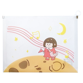 Túi Zip Nhựa A4 - Hình Bé Gái 4