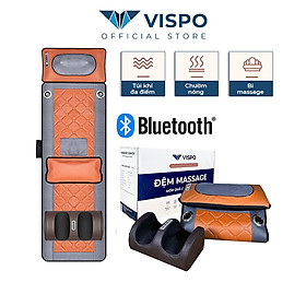 Đệm Massage Toàn Thân VP-N20D - Máy Massage Chất Liệu Da Cao Cấp, Công Nghệ Massage Hiện Đại 10 Điểm Rung Kết hợp Nhiệt Hồng Ngoại Và Bi Massage Cổ VaI, Gáy