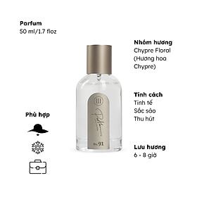 Nước hoa nữ tính tinh tế, sắc sảo, thu hút No.91 (Iris) Morra - dạng xịt