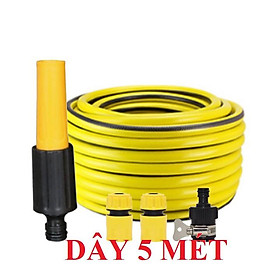 Mua Bộ dây vòi xịt nước rửa xe  tưới cây . tăng áp 3 lần  loại 3m  5m 206622-5Kcút sập  nối  d.vàng