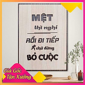 Mua Tranh tạo động lực bằng Gỗ treo tường những câu nói slogan bất hủ ý nghĩa