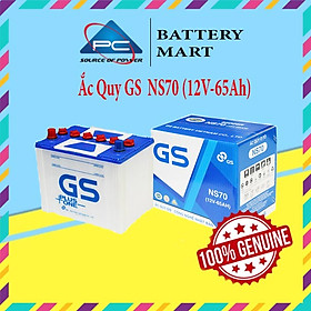 Bình Ắc Quy Nước 12V-65Ah, Ắc Quy Ô Tô GS NS70/L