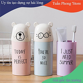 Mua Hộp Đựng Bàn Chải Kem Đánh Răng Du Lịch Mặt Gấu G1