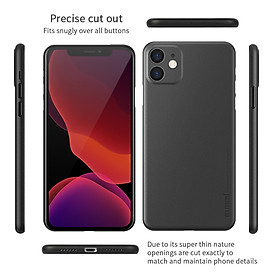 Ốp lưng nhám siêu mỏng cho iPhone 11 (6.1 inch) hiệu Memumi Độ mỏng 0.3mm, Có gờ bảo vệ camera - Hàng nhập khẩu - Middle Green
