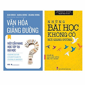 Sách Combo 2 cuốn: Văn hoá giảng đường + Những Bài Học Không Có Nơi Giảng Đường