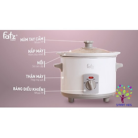 Nồi nấu chậm 1.5L Fatz Baby hàng chính hãng