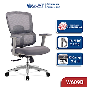 Ghế xoay văn phòng Win W05B - Tựa tay cố định, lưng bọc lưới thoáng mát,khóa cố định 3 vị trí linh hoạt