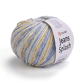 Len Jeans Splash nhập khẩu từ Yarnart, đan móc áo, váy, khăn, đầm
