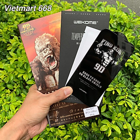 Kính Cường Lực KingKong 9D Trong Suốt Dành Cho iPhone - Full Hộp Sắt Cao Cấp - Dán Full Màn - Hàng Chính Hãng