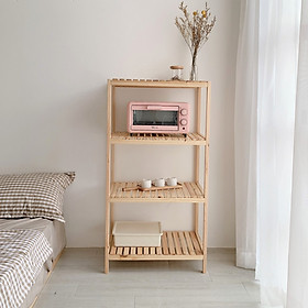 Mua OVEN SHELF 4F - KỆ LÒ VI SÓNG HÀN QUỐC KHUNG GỖ 4 TẦNG - D60 X R39 5 X C114 - 3 MÀU ĐA DẠNG