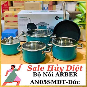 Mua Bộ Nồi Từ Chảo Cao Cấp 5 Món Arber AN05SMDT - Hàng Nội Địa Đức  Bộ Nồi Inox Đáy Liền  Chảo Chống Dính Dùng Bếp Từ