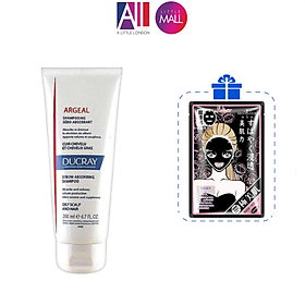 Dầu gội làm sạch bã nhờn Ducray argeal shampoo 200ml TẶNG mặt nạ Sexylook (Nhập khẩu)
