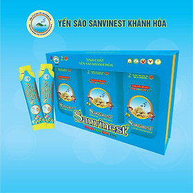 Hộp quà tặng Tinh chất Yến sào Khánh Hòa Sanvinest dành cho trẻ em 30 túi 20ml