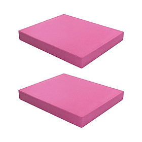 2x TPE Yoga Mat Board Soft Stability for Pilates Fitness Adults Kids S Pink