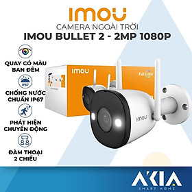 Camera ngoài trời Imou Bullet 2 ipc-f22fep độ phân giải 2MP, chống nước IP67, quay có màu ban đêm, cảnh báo chuyển động - Hàng Chính Hãng