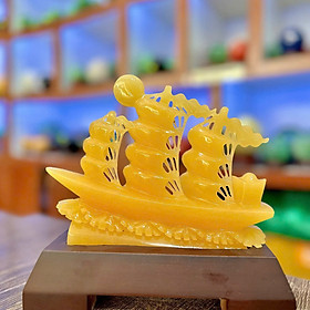 Thuận Buồm Xuôi Gió Ngọc Hoàng Long – Tác Phẩm Đá Tự Nhiên 20×20 – Decor Phòng Khách – Quà Tặng Ý Nghĩa